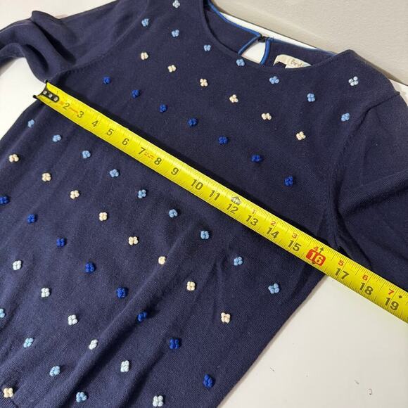 4/$20 Women's Boden Navy Sweater with Embellishments - Picture 3 of 6